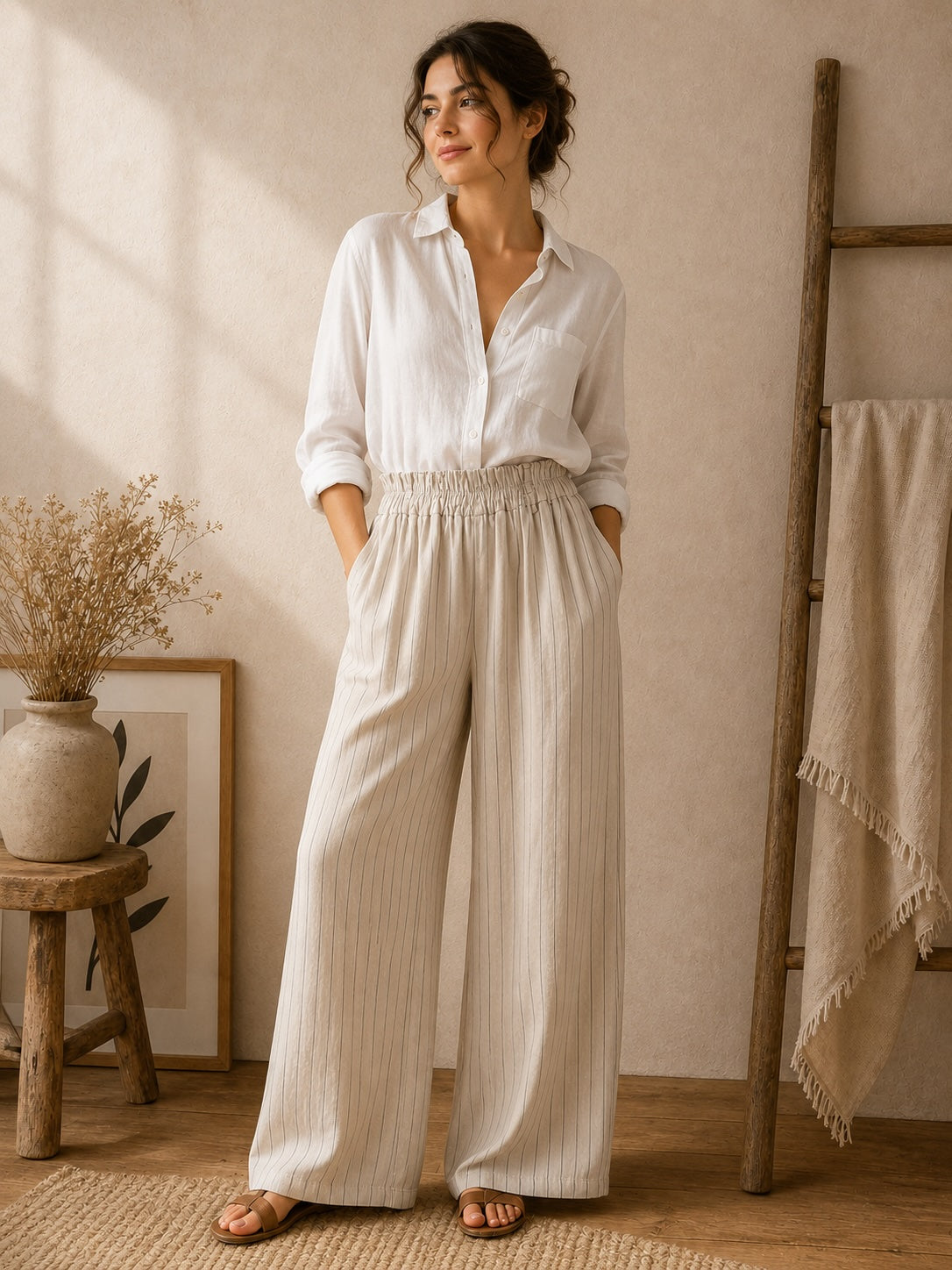 Pantaloni a righe