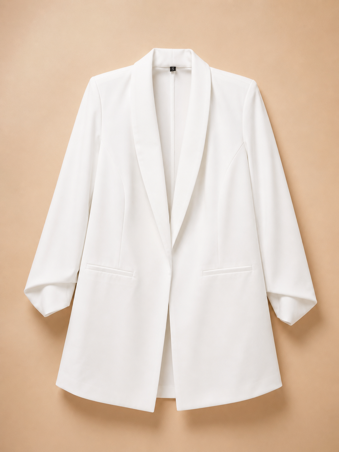 Giacca bianca aperta  oversize