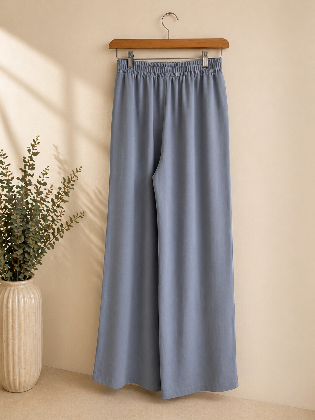 Pantaloni larghi azzurri Two way