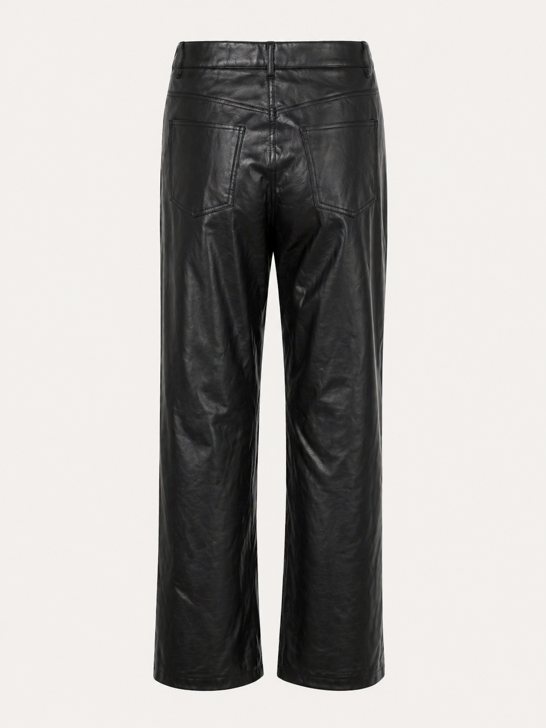Pantaloni neri effetto pelle