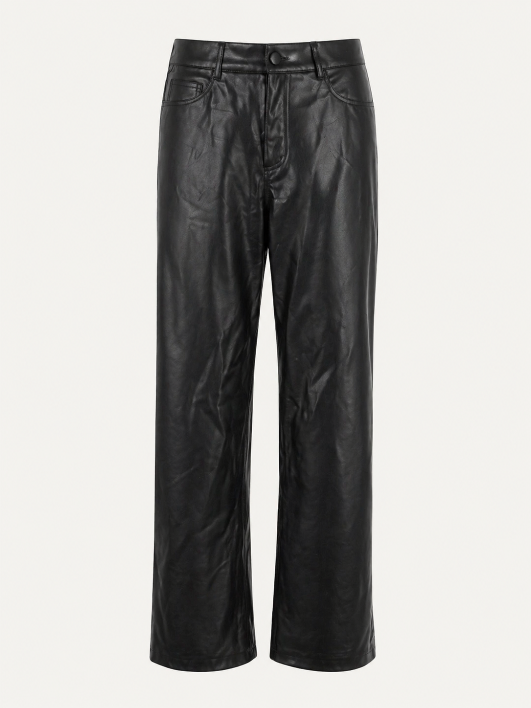 Pantaloni neri effetto pelle